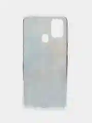 Голубой силиконовый чехол на Samsung Galaxy M31 / Самсунг M31 с рисунком, защита камеры