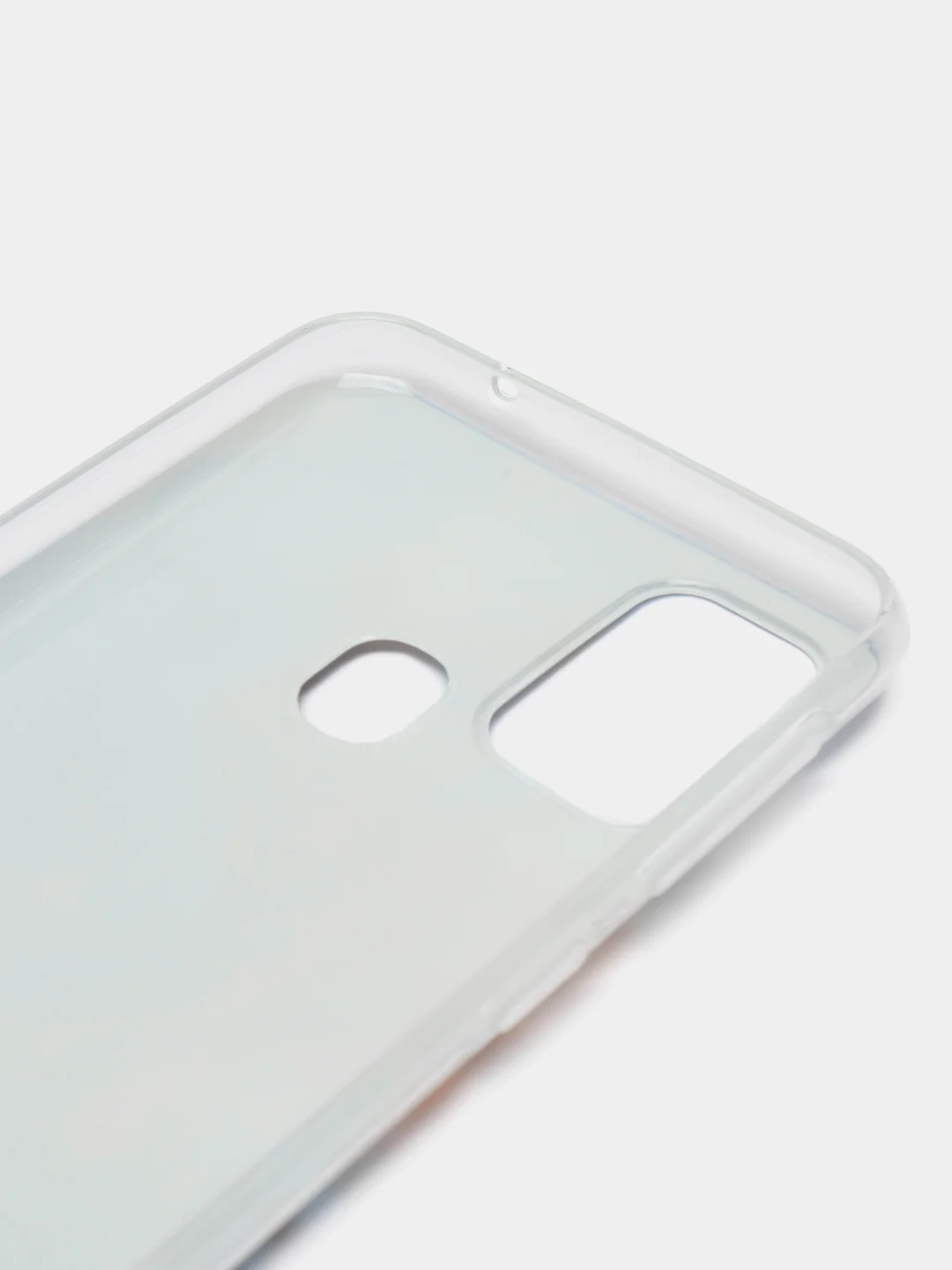 Голубой силиконовый чехол на Samsung Galaxy M31 / Самсунг M31 с рисунком, защита камеры