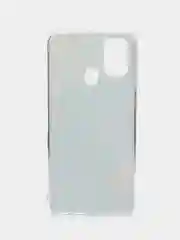 Светло-синий силиконовый чехол на Samsung Galaxy M31 / Самсунг M31 с рисунком, защита камеры