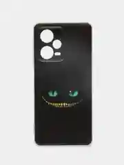 Черный чехол на Xiaomi Redmi Note 12 Pro Plus / Сяоми Редми Нот 12 Про плюс прозрачный с рисунком