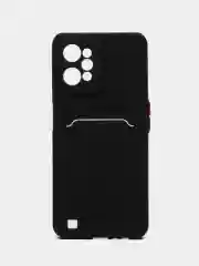 Силиконовый чехол для Realme C31 (Реалми С31), с карманом для карт, прозрачный