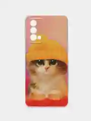 Желтый чехол на Realme GT Master Edition / Реалми GT Master Edition с рисунком, защита камеры