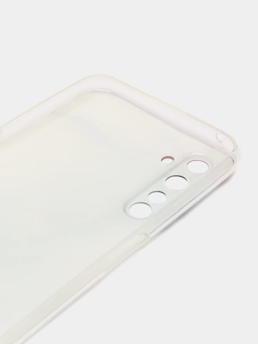 Ледяной силиконовый чехол на Realme 6 Pro / Реалми 6 Про прозрачный, с рисунком, защита камеры
