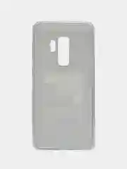 Тёмно-коричневый силиконовый чехол на Samsung Galaxy S9 Plus / Самсунг S9 Plus с рисунком, защита камеры