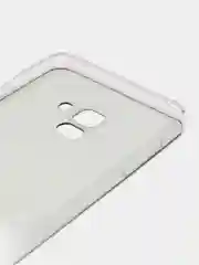 Тёмно-коричневый чехол на Samsung Galaxy A8 Plus 2018 / Самсунг A8 Plus с рисунком, защита камеры