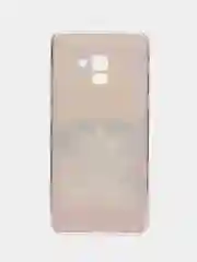 Желтый чехол на Samsung Galaxy A8 Plus 2018 / Самсунг A8 Plus с рисунком, защита камеры