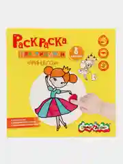 Кораллово-розовый раскраска пластилином Каляка-Маляка, 8 картинок, 200 х 200 мм, в папке-конверте