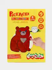 Зеленый раскраска пластилином "Каляка-Маляка", 4 картинки, А4, в папке