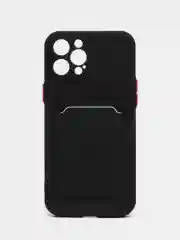Силиконовый чехол для Apple iPhone 12 Pro Max,(Айфон 12про макс), с карманом для карт
