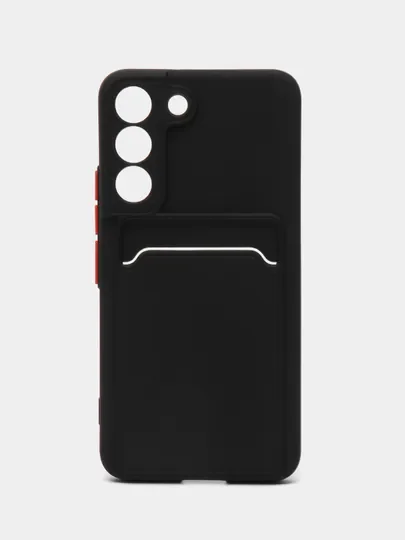 Чехол для Samsung Galaxy S22 (Самсунг Галакси С22), с карманом для карт