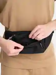 Серый сумка на пояс, через плечо