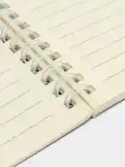 Светло-синий блокнот с пружиной А5, записная книжка в линейку, 60 листов