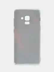 Красный силиконовый чехол на Samsung Galaxy A8 2018 / Самсунг A8 2018 с рисунком, защита камеры