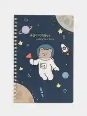 Синий блокнот с пружиной А5, записная книжка в линейку, 60 листов