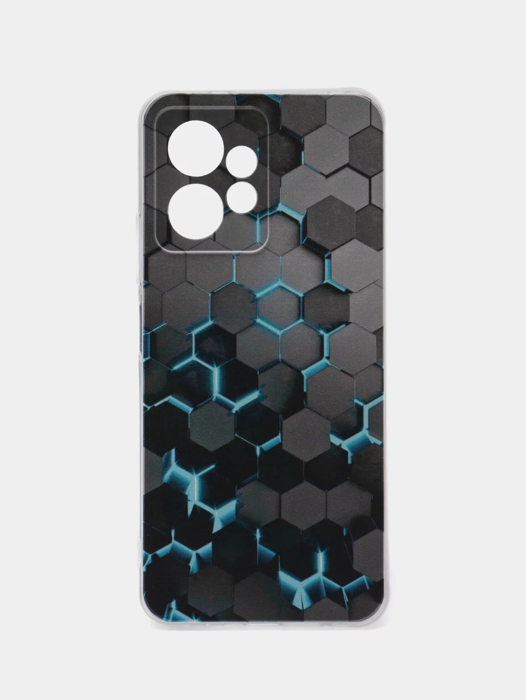 Бирюзовый чехол на Xiaomi Redmi Note 12 4G / Сяоми Редми Ноут 12 4G с рисунком, защита камеры