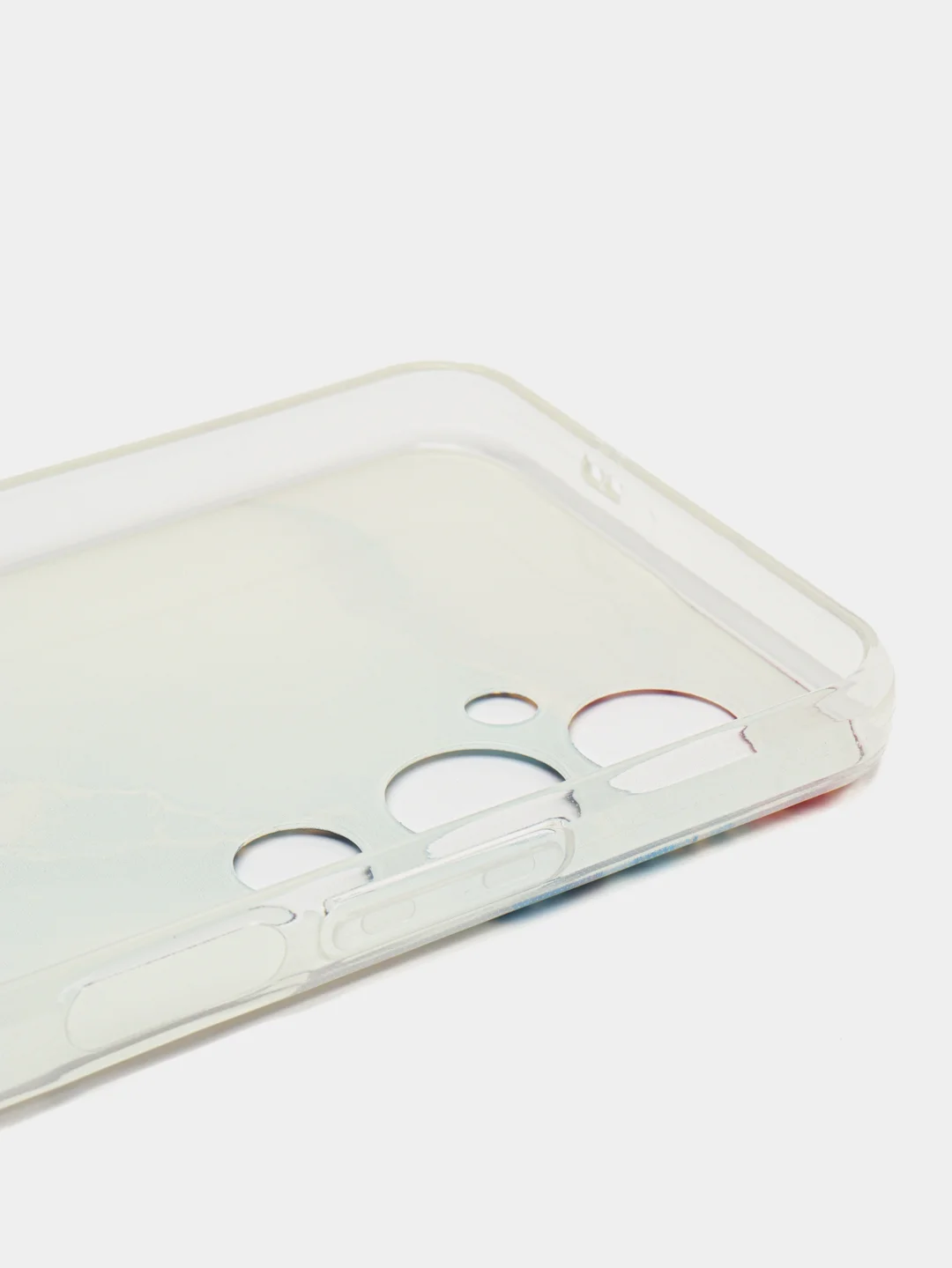 Красный силиконовый чехол на Tecno Pova 4 Pro / Текно Пова 4 Про с рисунком, защита камеры