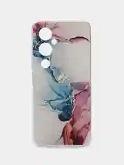 Ледяной силиконовый чехол на Tecno Pova 4 Pro / Текно Пова 4 Про с рисунком, защита камеры