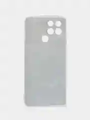 Алый чехол на Infinix SMART 6 / Инфиникс Смарт 6 прозрачный, с рисунком, защита камеры