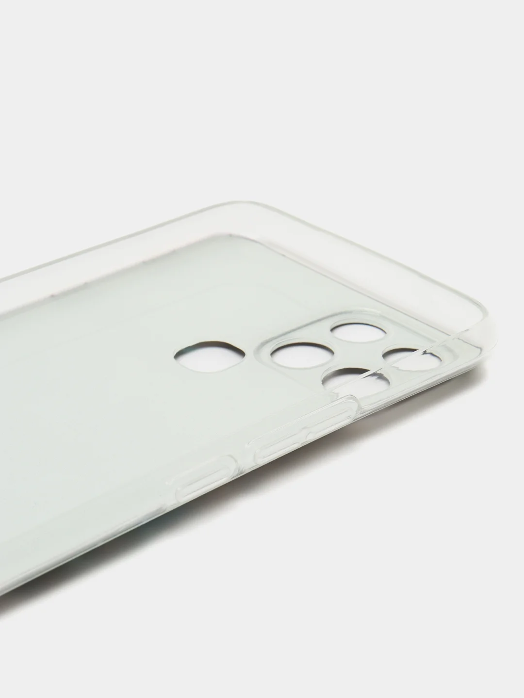 Алый чехол на Infinix SMART 6 / Инфиникс Смарт 6 прозрачный, с рисунком, защита камеры