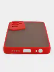 Красный чехол для Tecno Pova Neo 2 матовый, с цветными бортиками