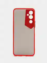 Красный чехол для Tecno Pova Neo 2 матовый, с цветными бортиками