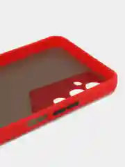 Красный чехол для Tecno Pova Neo 2 матовый, с цветными бортиками