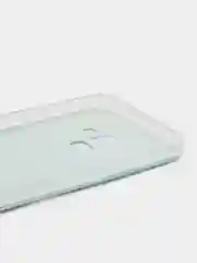 Светло-синий силиконовый чехол на Samsung Galaxy A8 2018 / Самсунг A8 2018 с рисунком, защита камеры