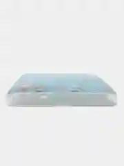 Светло-синий силиконовый чехол на Samsung Galaxy A8 2018 / Самсунг A8 2018 с рисунком, защита камеры