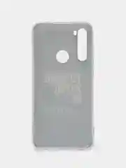 Тёмно-коричневый силиконовый чехол на Xiaomi Redmi Note 8 / Сяоми Редми Нот 8 с рисунком, защита камеры