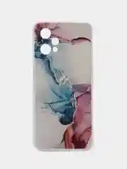 Ледяной силиконовый чехол на Realme 9 Pro/9 5G / Реалми 9 Про прозрачный с рисунком, защита камеры
