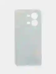 Светло-синий силиконовый чехол на Vivo V25/V25e / Виво V25/V25е прозрачный, с рисунком, защита камеры