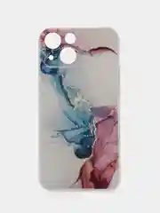 Ледяной силиконовый чехол на iPhone 13 mini / Айфон 13 mini, с рисунком, защита камеры
