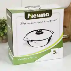 Жаровня "Престиж", 5 л, стеклянная крышка, антипригарное покрытие, цвет чёрный