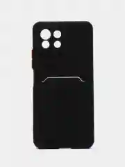 Чехол силиконовый для Xiaomi Mi 11 Lite, (Сяоми Ми 11 Лайт), с карман для карт, прозрачный