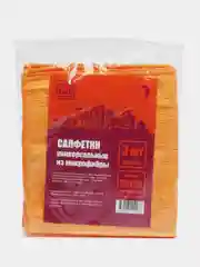 Оранжевый салфетка для уборки 30*30 см из микрофибры