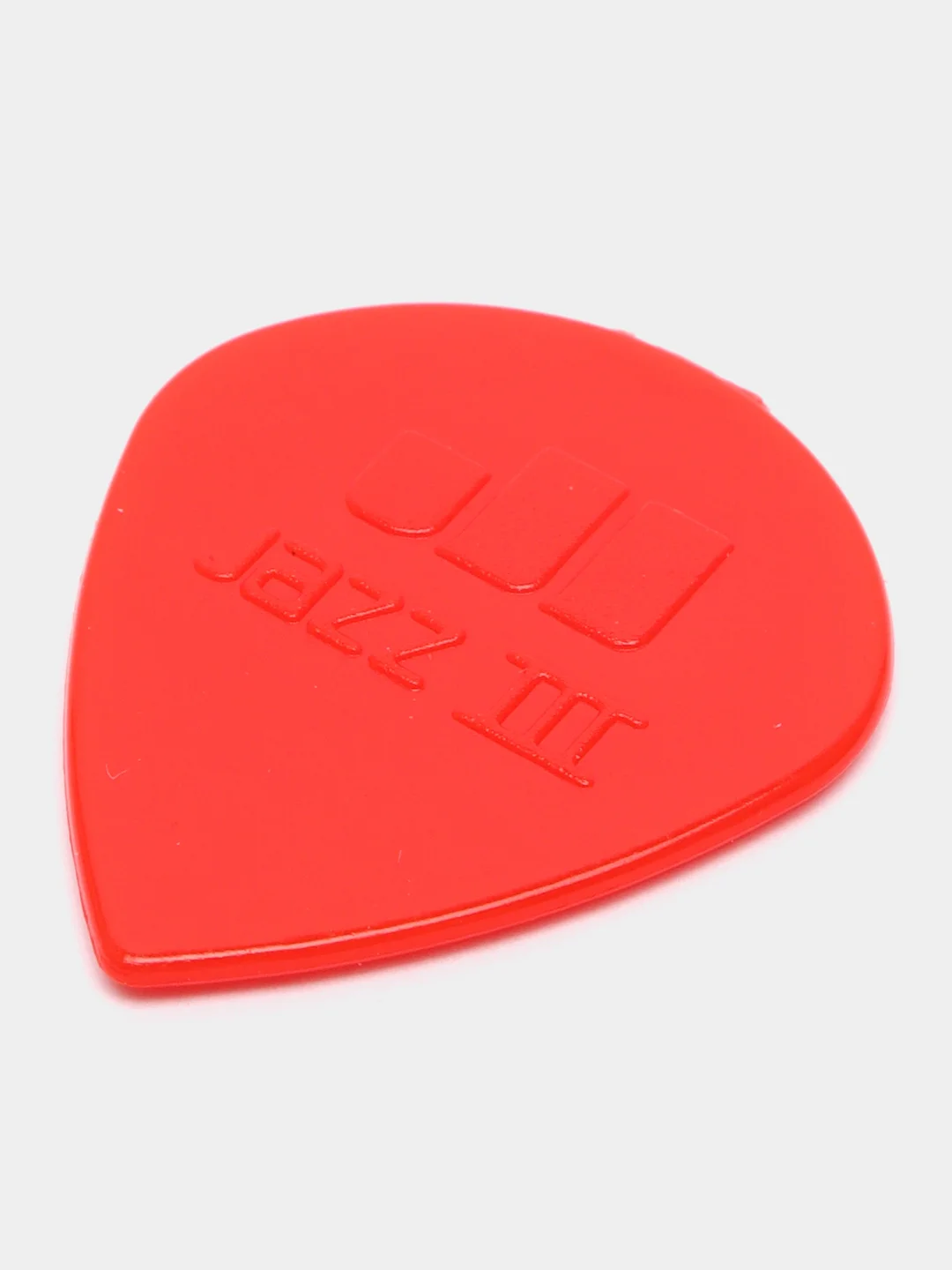 Красный медиатор гитарный Dunlop 47RXL Nylon JAZZ III small, 1.38 мм