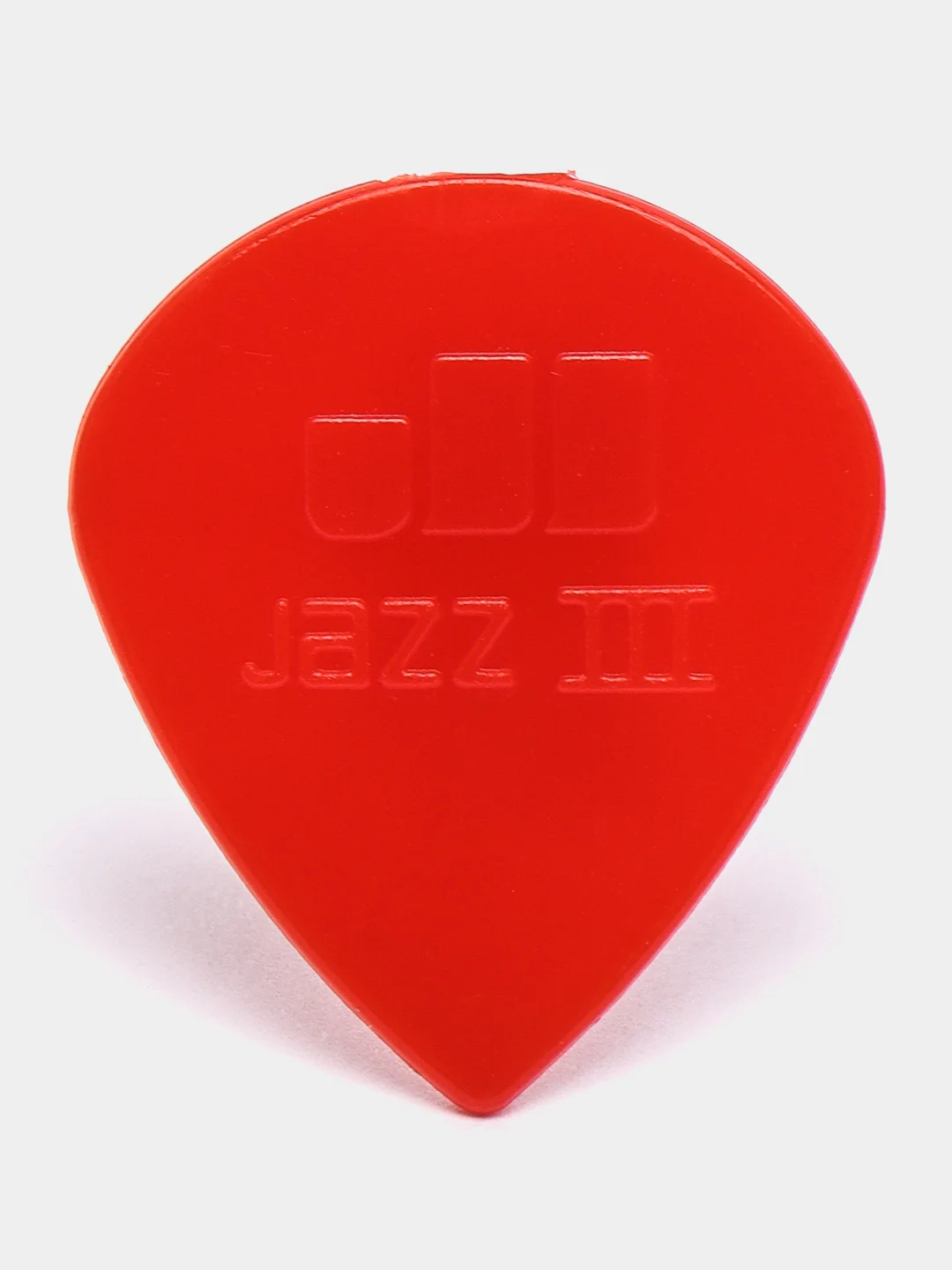 Красный медиатор гитарный Dunlop 47RXL Nylon JAZZ III small, 1.38 мм
