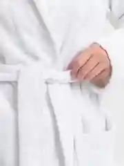 Халат махровый банный, белый, унисекс