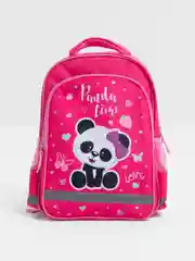 Рюкзак школьный, для девочки, Пифагор School, 1 отделение, 3 кармана, Panda time, 271406