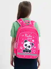 Рюкзак школьный, для девочки, Пифагор School, 1 отделение, 3 кармана, Panda time, 271406
