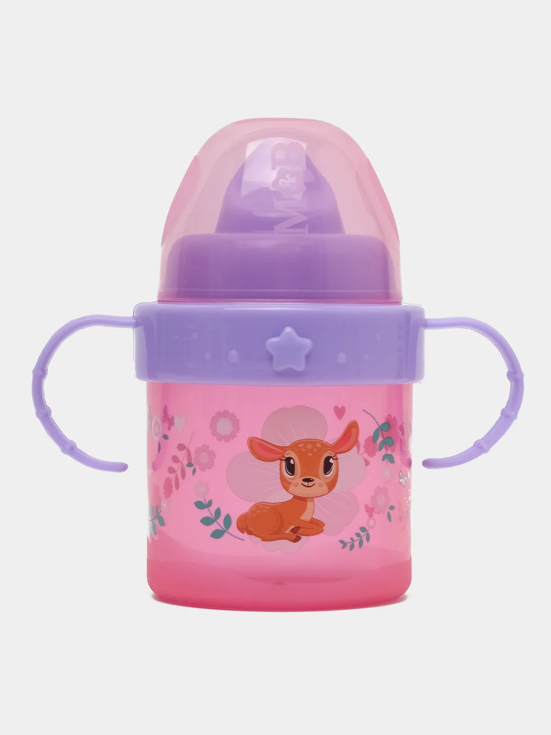 Пудровый поильник детский Mum&Baby Basic, c твердым носиком, 150 мл