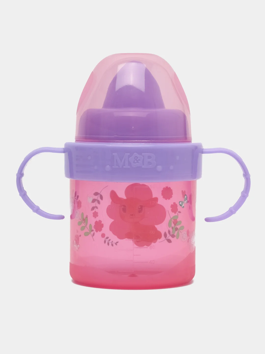 Пудровый поильник детский Mum&Baby Basic, c твердым носиком, 150 мл