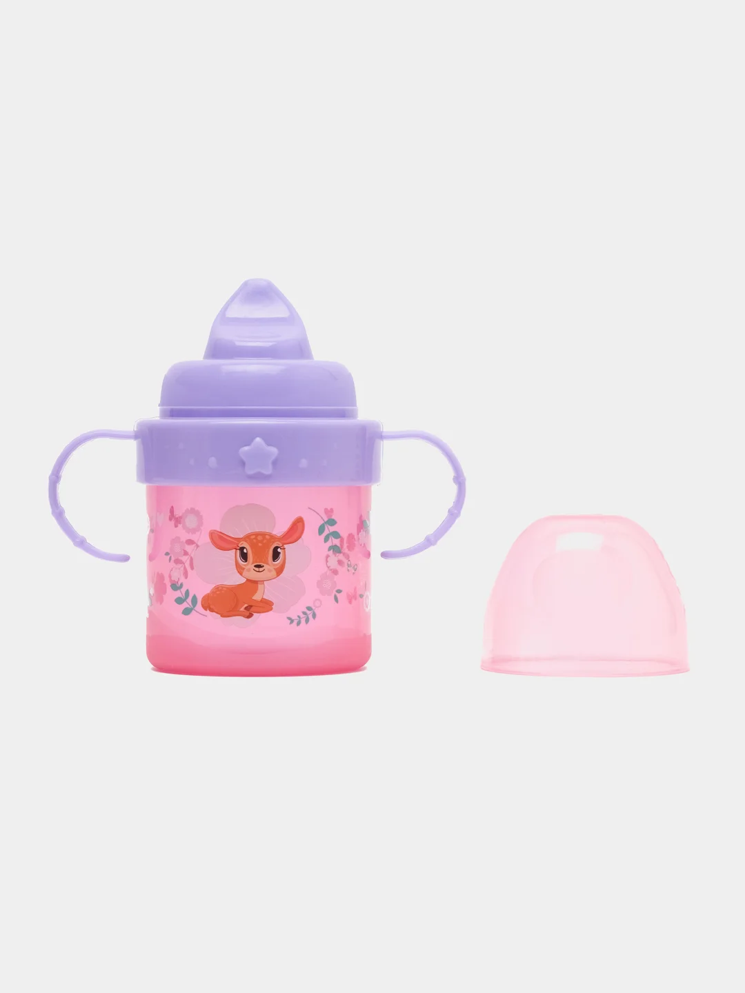 Пудровый поильник детский Mum&Baby Basic, c твердым носиком, 150 мл