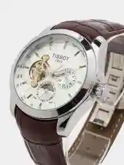 Светло-коричневый часы механические Tissot