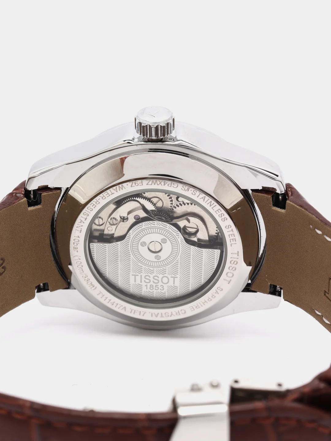 Светло-коричневый часы механические Tissot