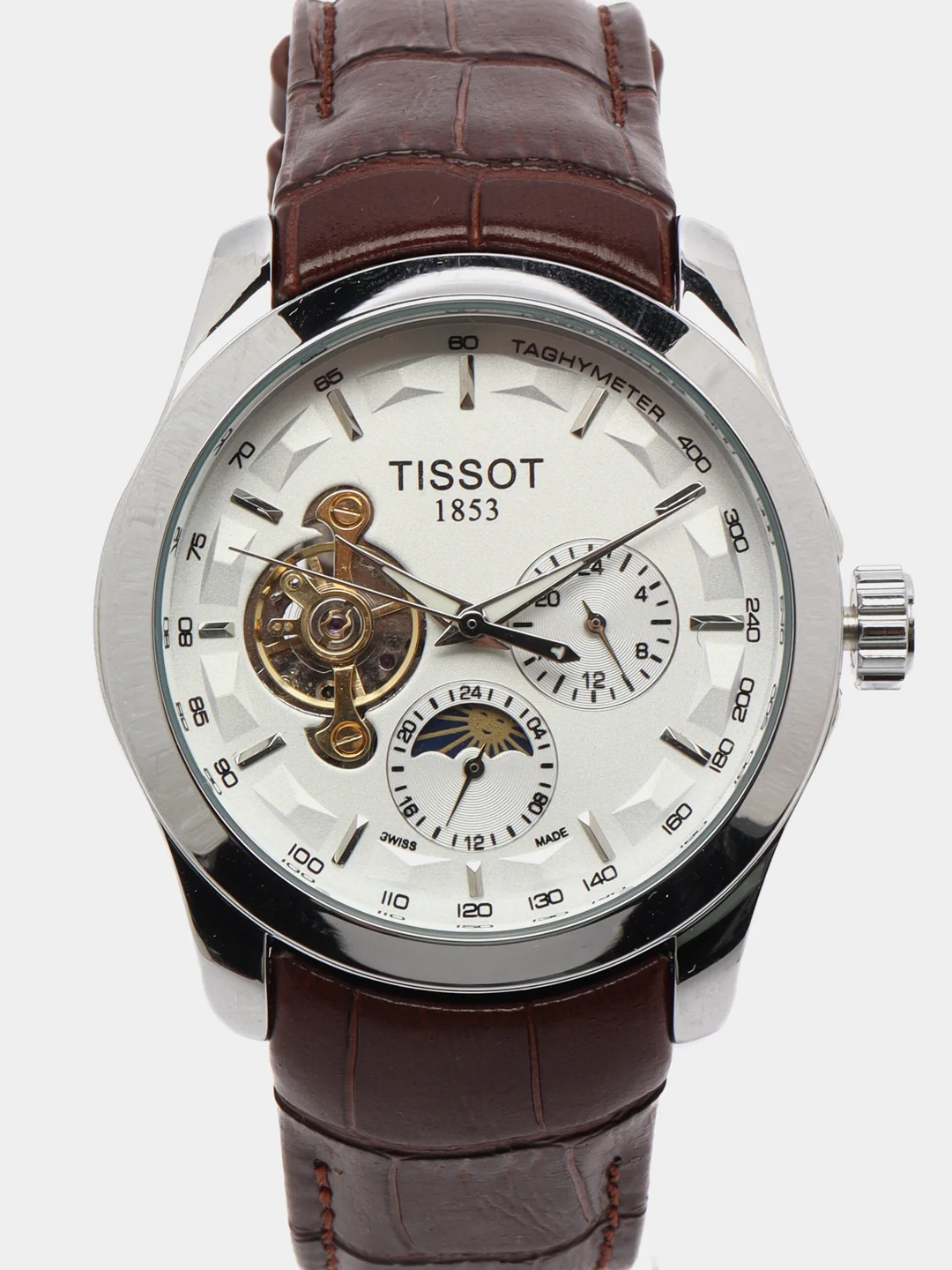 Светло-коричневый часы механические Tissot