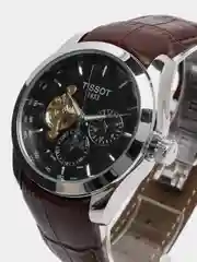 Тёмно-коричневый часы механические Tissot