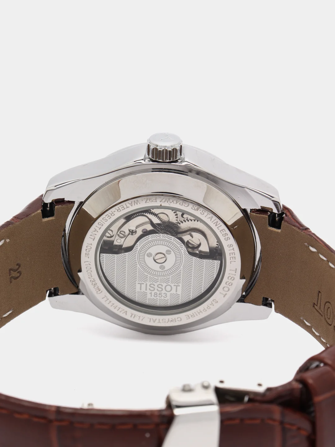 Тёмно-коричневый часы механические Tissot