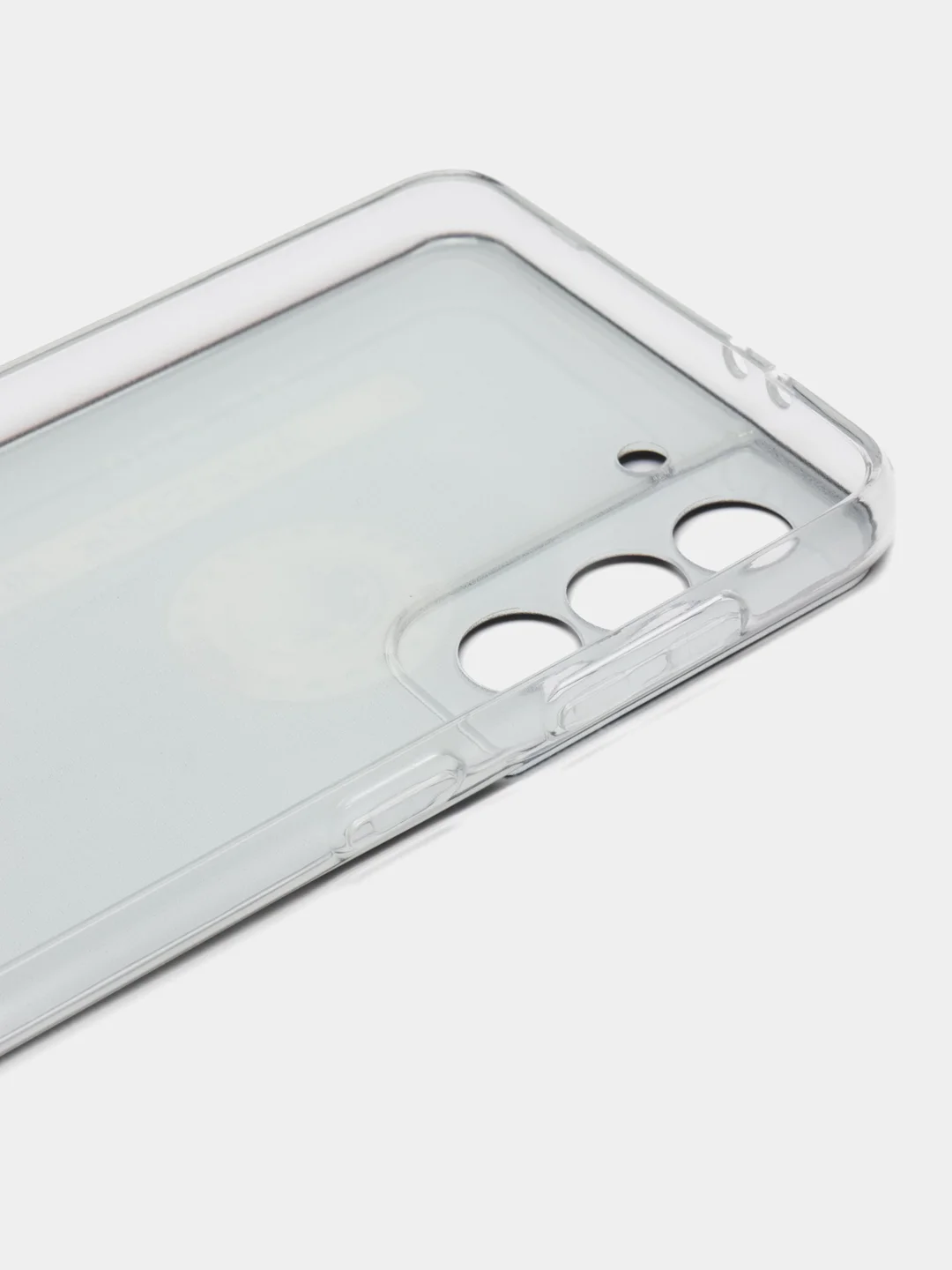Хром силиконовый чехол на Samsung Galaxy S21 / Самсунг S21 прозрачный с рисунком, защита камеры