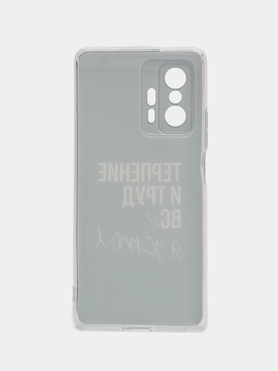 Тёмно-коричневый чехол на Xiaomi Mi 11T/11T Pro / Сяоми Ми 11T/11T Про с рисунком, защита камеры